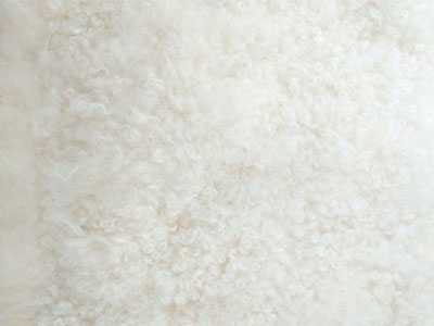 Cashmere Goat Skin color swatch white